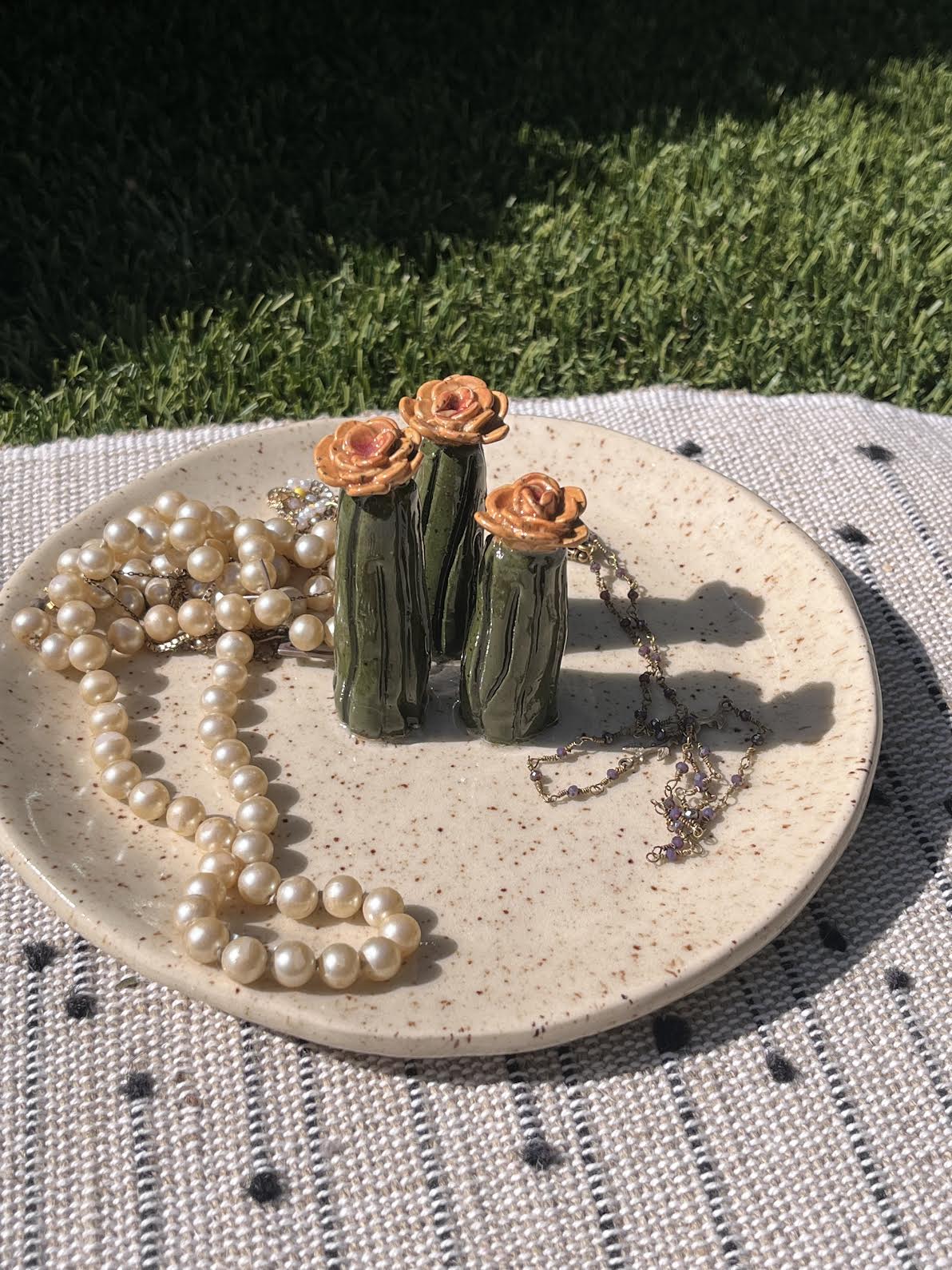 Blooming Cactus Plate