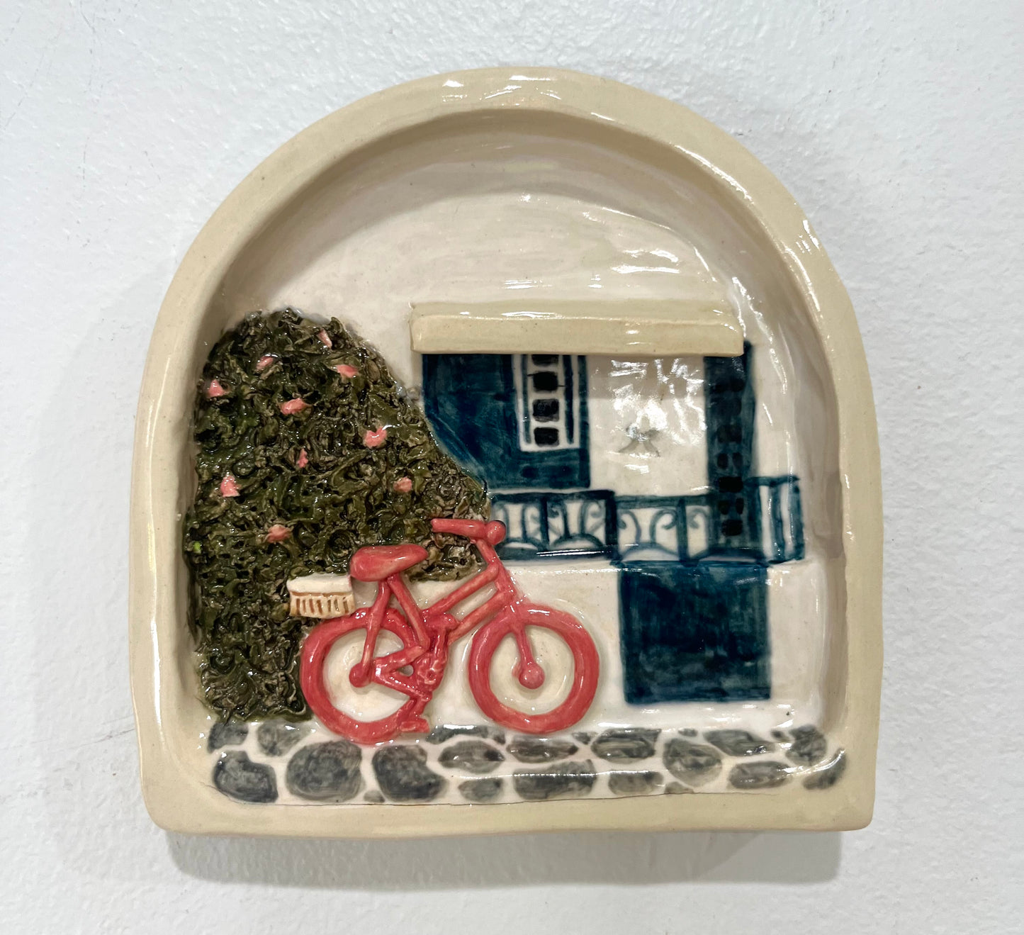 Medium Pink Bike Wall Hanging