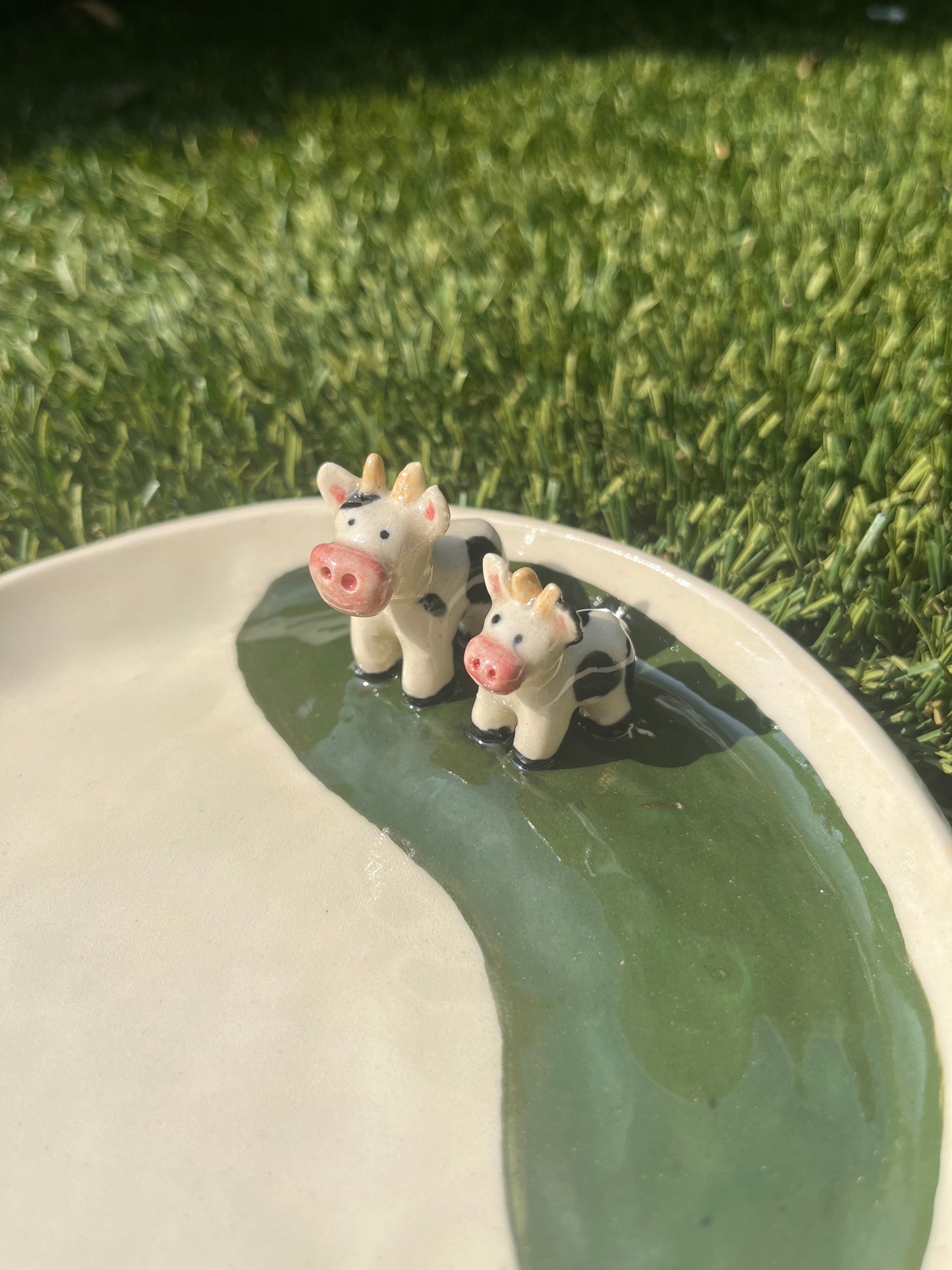 Grazing Cows Plate