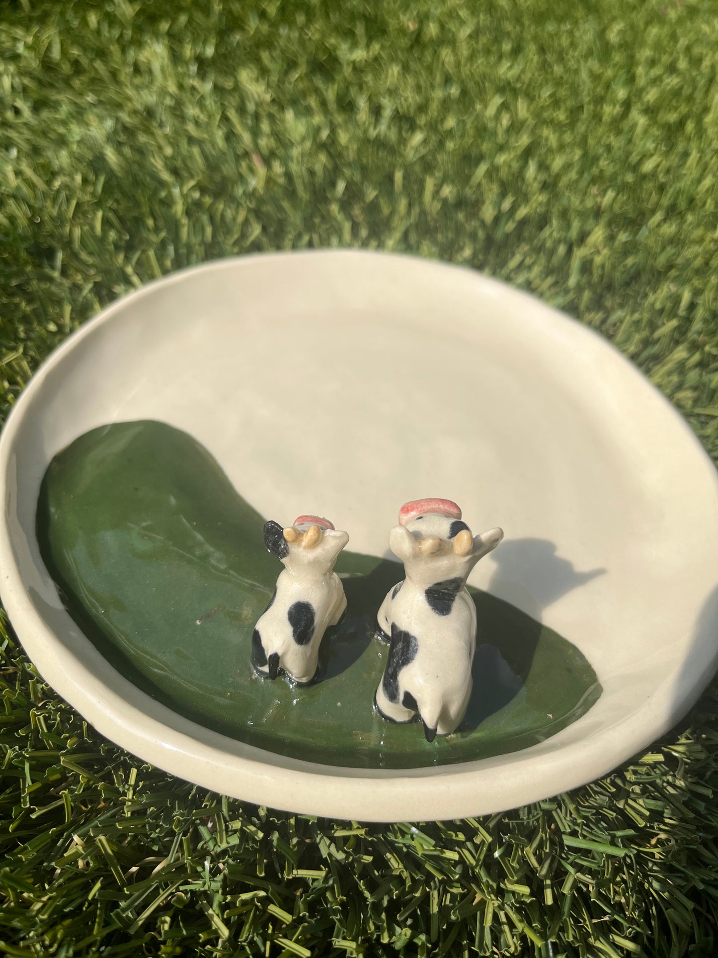 Grazing Cows Plate